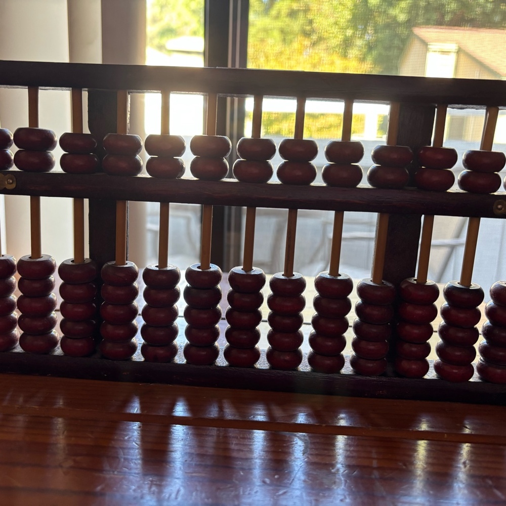Chinese Suanpan Abacus with Guangdong Province Label